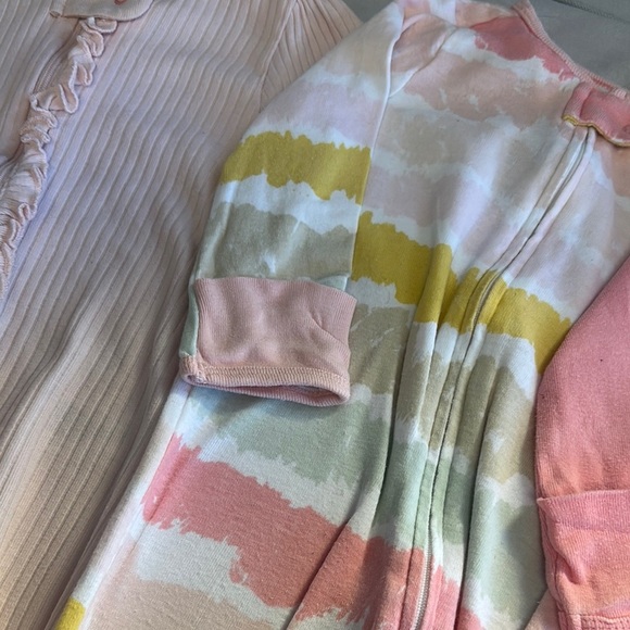 Cloud Island - set of 3 footed onesie sleepers - Picture 5 of 6